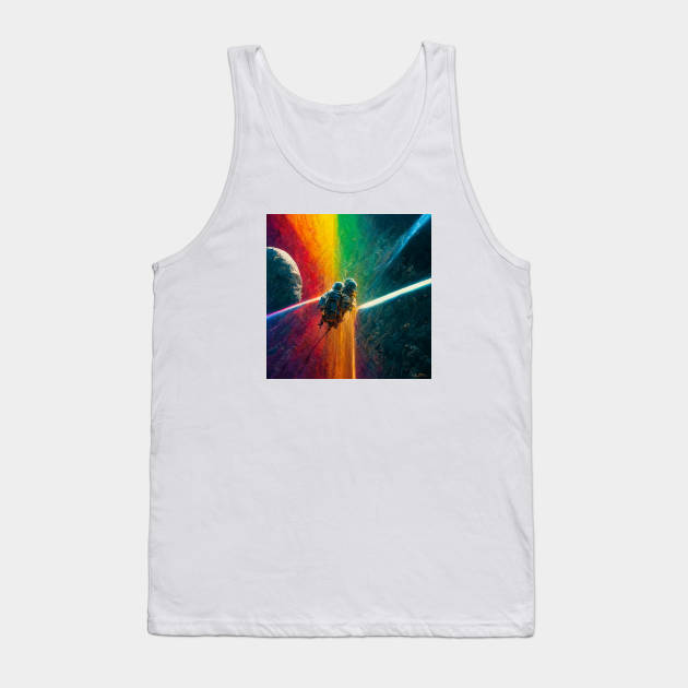 Multi Rainbow Tank Top by benheineart